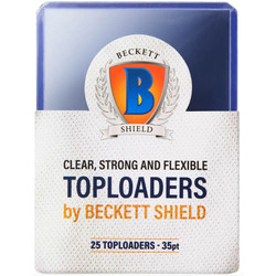 Beckett Shield 3 X 4 Regular Toploaders (25) Japanese Size Card Sleeves (Yu-Gi-Oh)